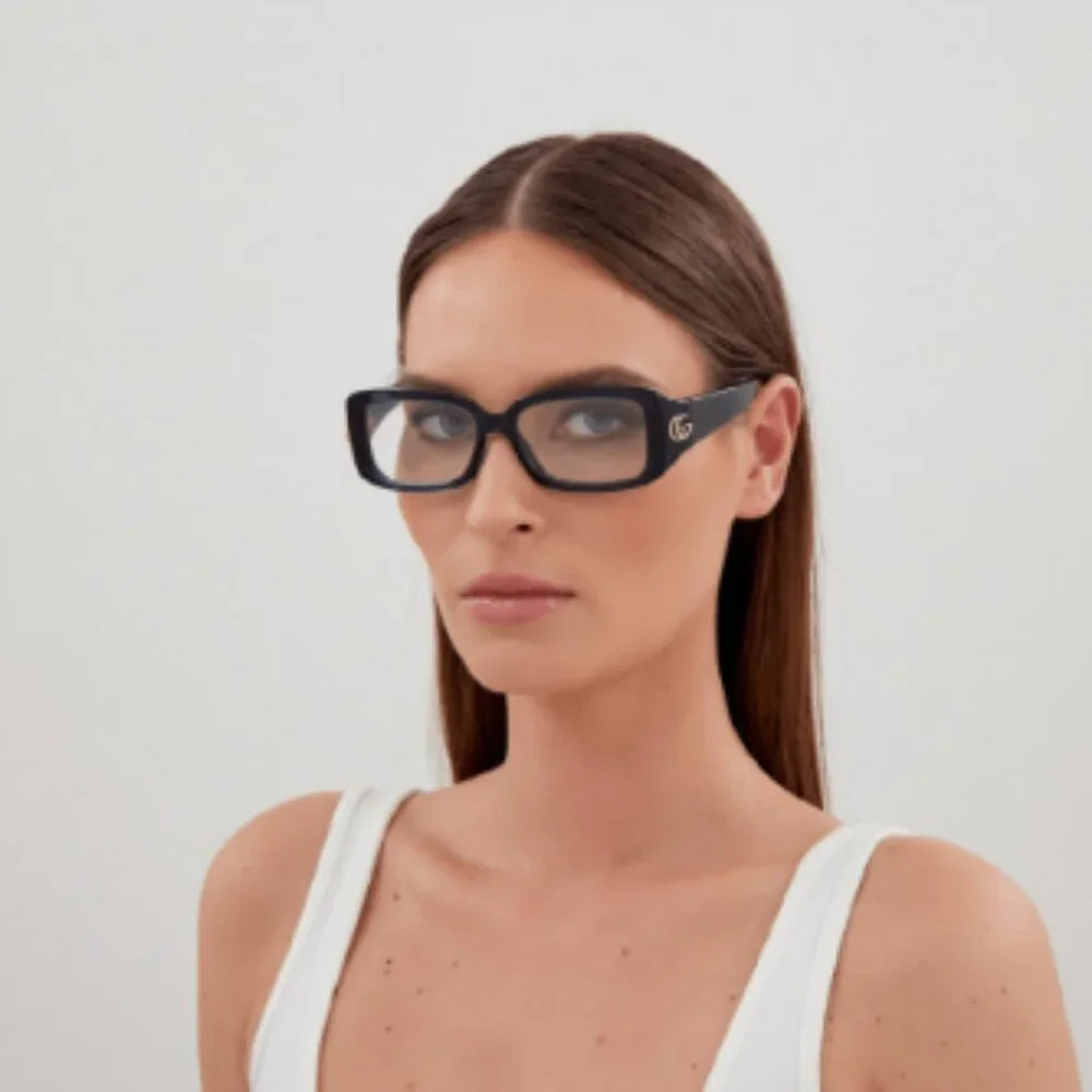 NEW GUCCI GG1406O OO2 EYEGLASSES WOMEN HAVANA RECTANGULAR EYEWEAR GUCCI